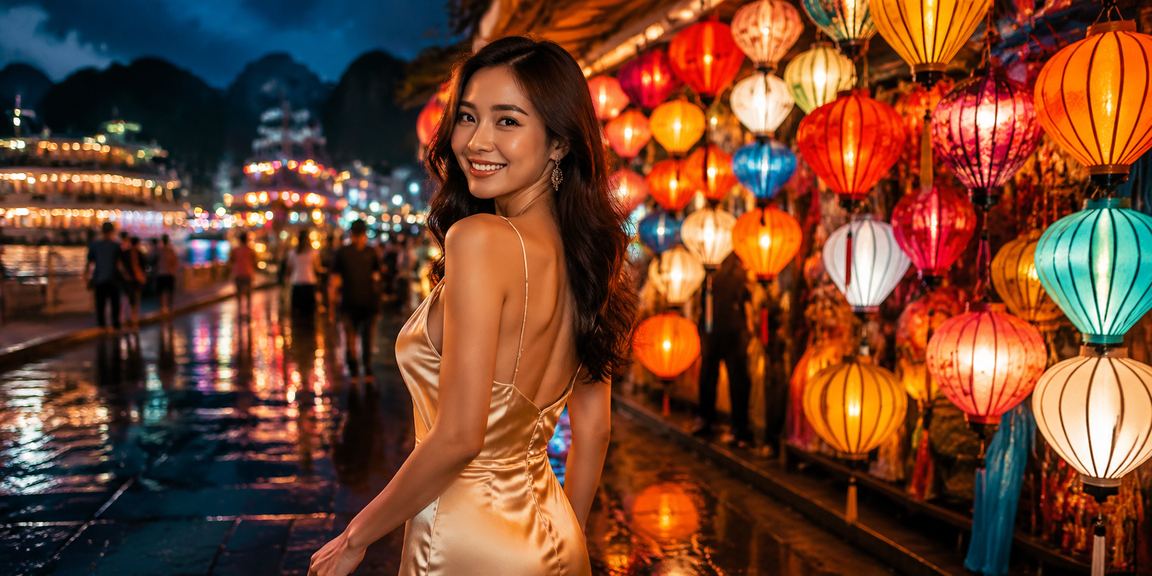 Chợ đêm Hạ Long lung linh ánh đèn – không khí lễ hội và giải thưởng may mắn