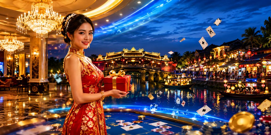 Trò chơi bài tại chợ đêm Hội An – phong cách gg8862