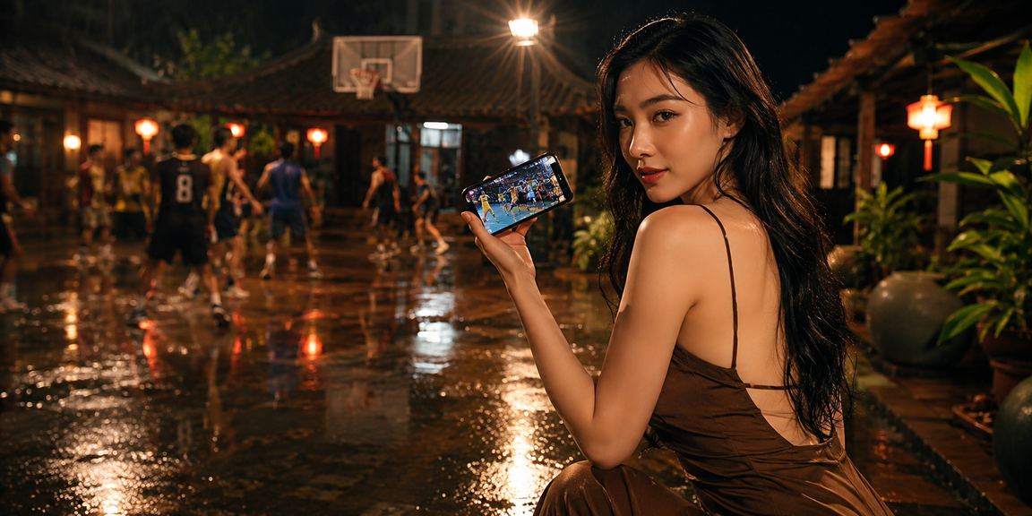 Người chơi thưởng thức cà phê và theo dõi kèo bóng rổ tại Ninh Bình